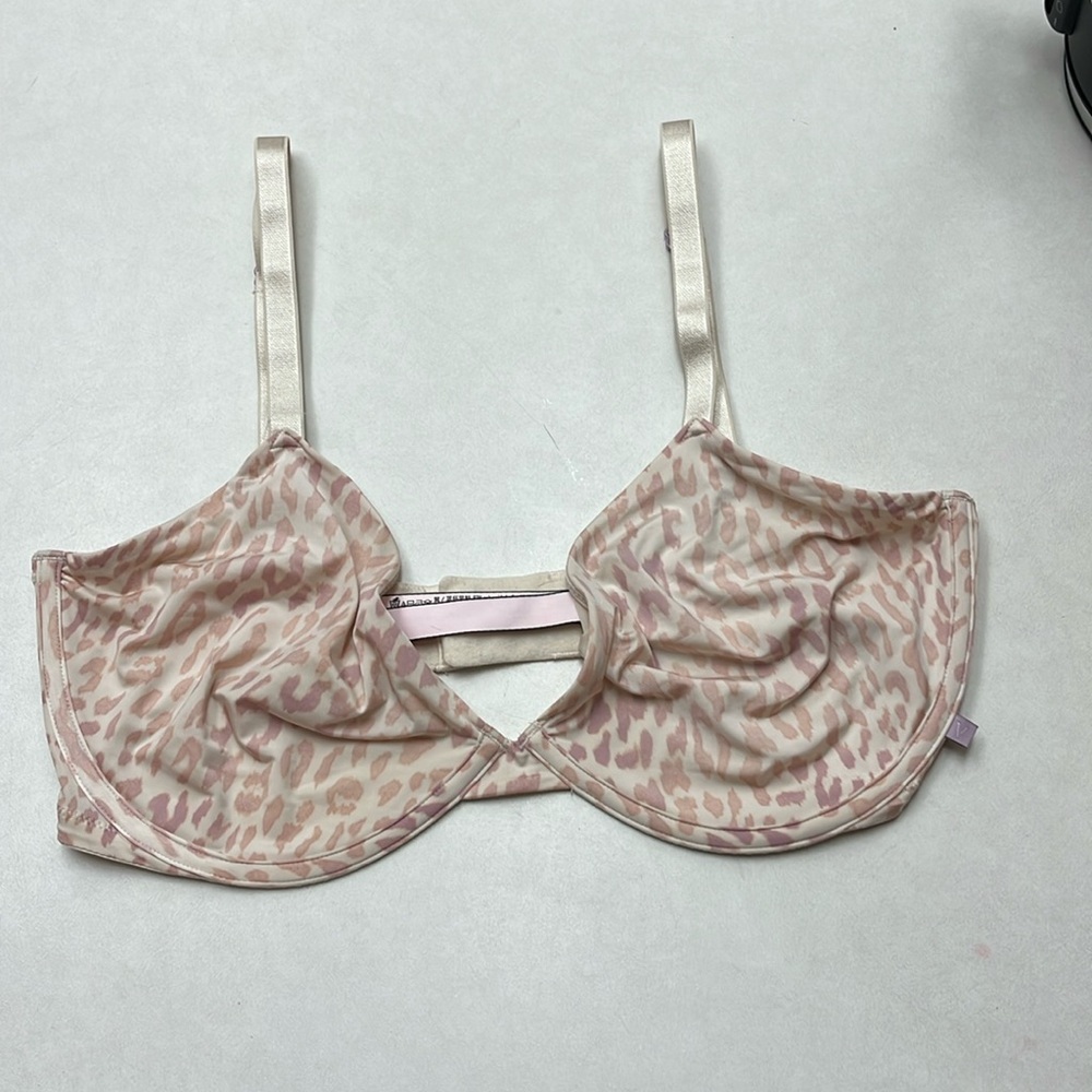 COPY - Victoria Secret Unlined Demi Bra Pastel Leopard Print